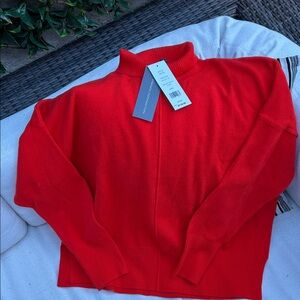 French Connection Bold Orange/ fiery red  Turtleneck Sweater.
